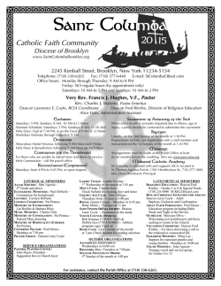 Readings at Mass for the Week