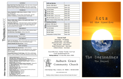 hisW eek atAGCC - Auburn Grace Community Church