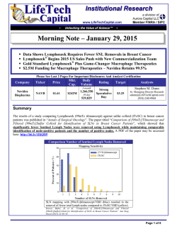 Morning Note 01-29-15 NAVB
