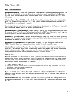 Daily Announcements - South Fayette Township School District