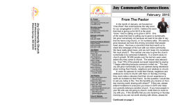 Newsletter - Joy Community Church