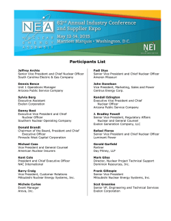 Participant List - Nuclear Energy Institute