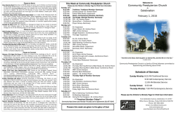 Community Presbyterian Church Celebration