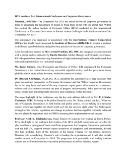 IICA conducts first International Conference on Corporate