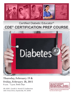 CDE&reg; CERTIFICATION PREP COURSE