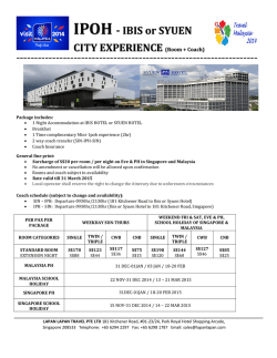 2D1N Ibis + Syuen Hotel, Ipoh