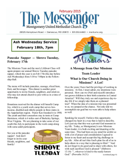 The Messenger &ndash; February 2015