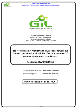 Download Bid Document - Gujarat Informatics Limited