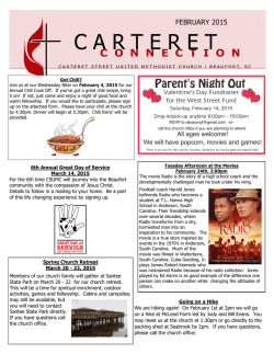 FEBRUARY 2015 - Carteret Street United Methodist Church