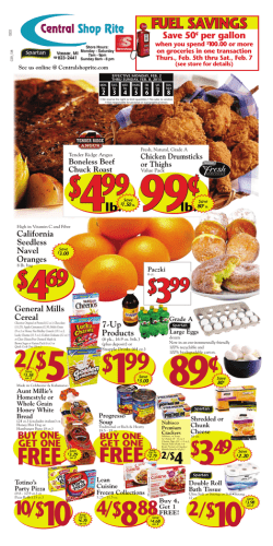 Central Shop Rite Insert