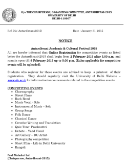 NOTICE - University of Delhi