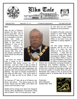 Elks Tale - Flemington Elks Lodge