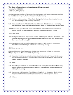 Agenda - Institute of Water Research