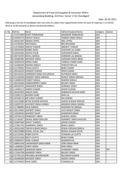 Whats New In Department - Department of Food Civil Supplies and