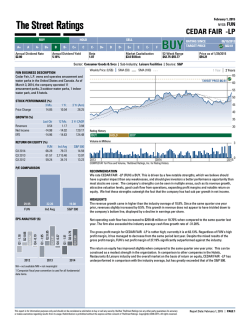 CEDAR FAIR -LP - TheStreet.com