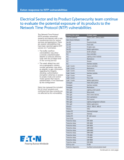 (NTP) vulnerabilities
