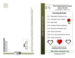 February 2015 - Erie County Senior Center