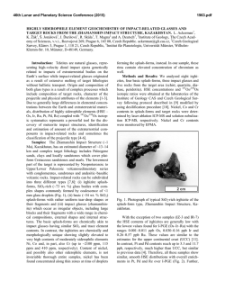 highly siderophile element geochemistry of impact