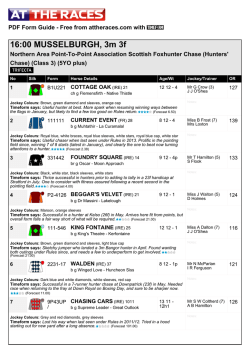 At The Races PDF FORM GUIDE