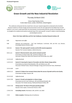 Green Growth and the New Industrial Revolution