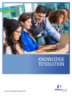 PerkinElmer Training Courses-2015