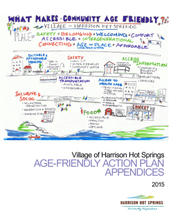 AGE-FRIENDLY ACTION PLAN APPENDICES