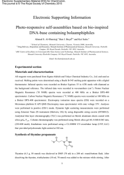 Electronic Supporting Information Photo-responsive self