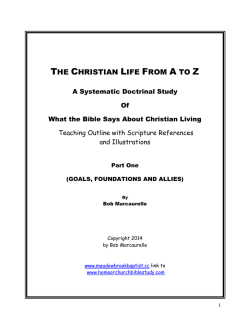 The Christian Life from A to Z- Click Here - Blank Title