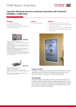 CASE Study | Toast Box