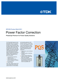 PhaseCap Premium Product Brief