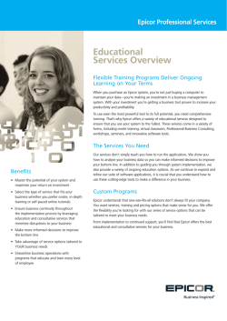 Educational Services Overview