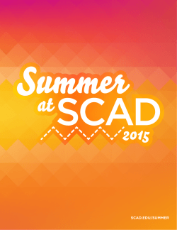 AT SCAD - Savannah College of Art and Design