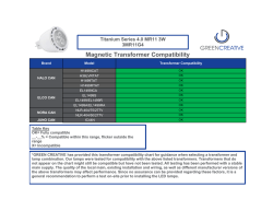 Magnetic Transformer Compatibility
