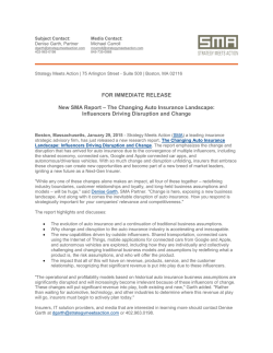 The Changing Auto Insurance Landscape