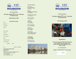 13 Feb One day Workshop on Emerging