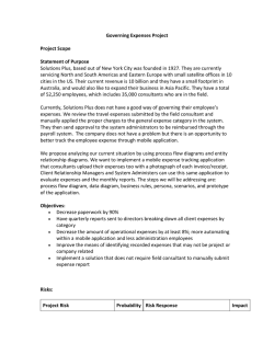 Sample 2 &ndash; Project Scope