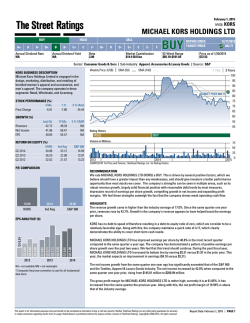 MICHAEL KORS HOLDINGS LTD