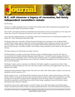 B.C. mill closures a legacy of recession