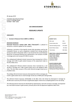 For personal use only - Australian Securities Exchange
