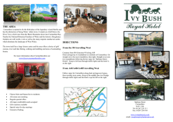 THE AREA DIRECTIONS - Ivy Bush Royal Hotel