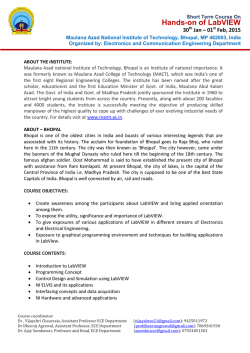 "Hands-on of LabVIEW" (30th Jan- 1ts February 2015)