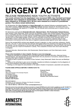 Release Remaining NIDA Youth Activists