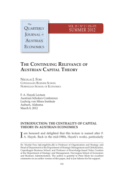 SuMMEr 2012 - Ludwig von Mises Institute