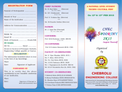 for fest details - Chebrolu Engineering College