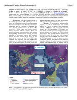 Diverse Morphology and Mineralogy of Aqueous Outcrops at Libya