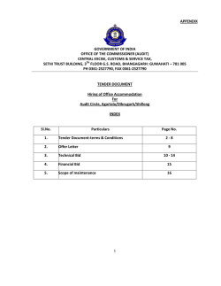 Appendix - Central Board of Excise and Customs