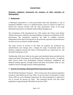 Concept Paper Proposed regulatory framework for issuance