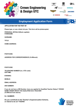 Employment Application Form
