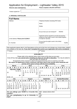 Download an Application Form