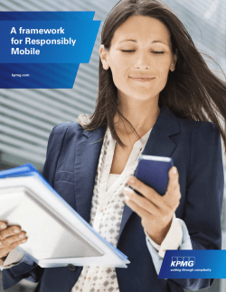 Defining the KPMG Enterprise Mobility Framework